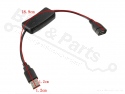 USB Voedingskabeltje met aan/uit schakelaar 0,3m